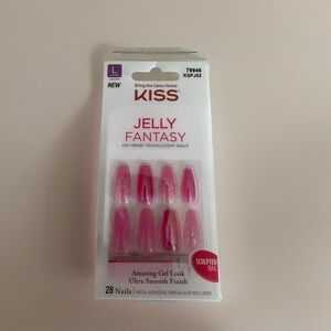 Kiss Jelly Fantasy Pink Translucent Nails